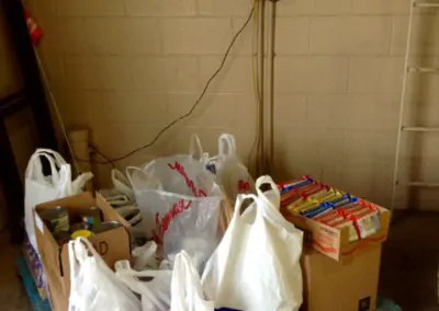 3 21 15 Food donations total 210 pounds