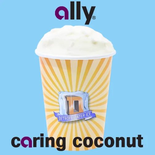 Ally and The Detroit Water Ice Factory Launch “Ally Caring Coconut” Flavor