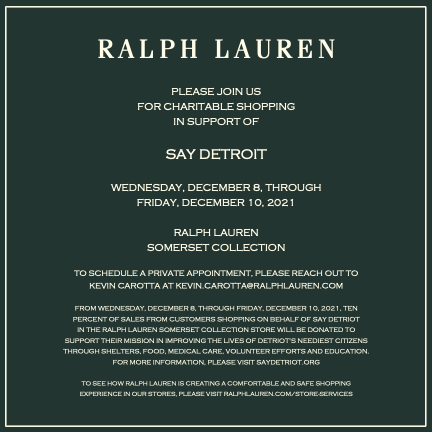 Ralph Lauren x SAY Detroit