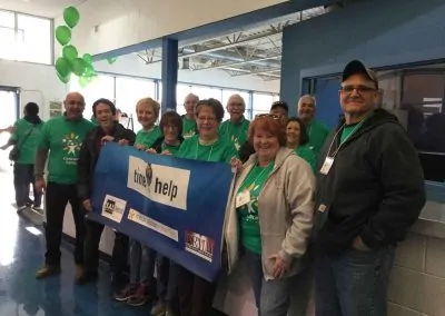 A Time to Help volunteers at Comcast Cares Day